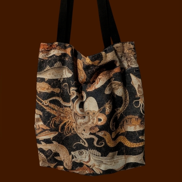 Handbags - Ocean-Themed Tote Bag
